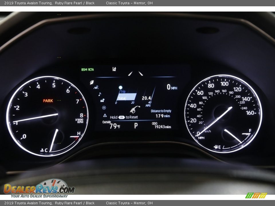 2019 Toyota Avalon Touring Ruby Flare Pearl / Black Photo #8