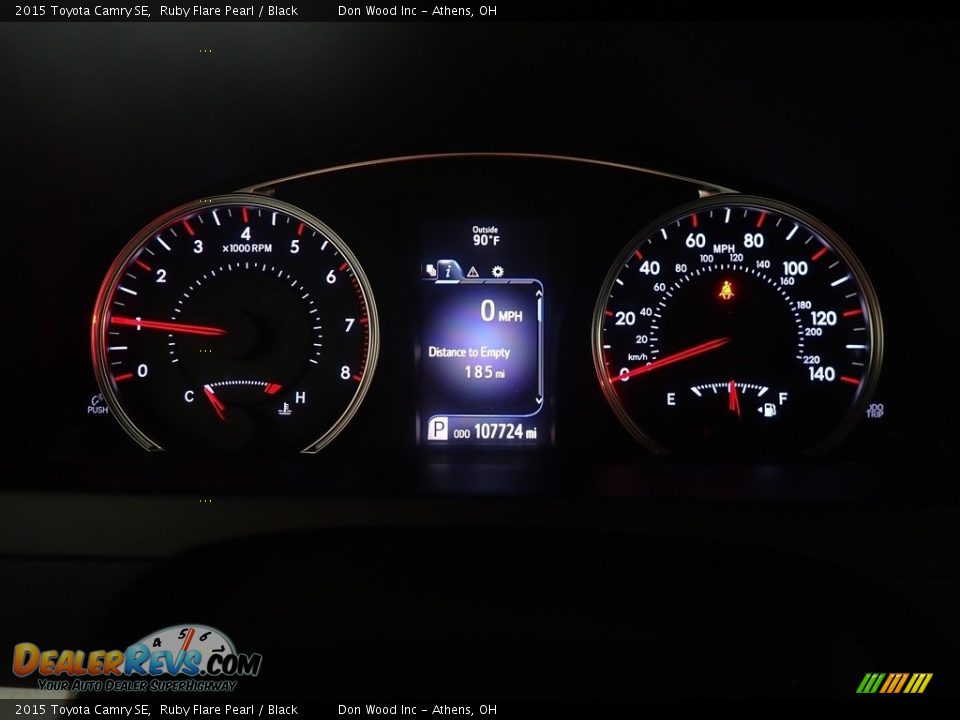 2015 Toyota Camry SE Ruby Flare Pearl / Black Photo #24