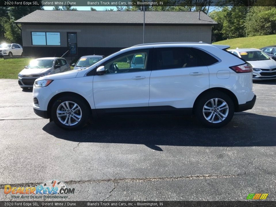 2020 Ford Edge SEL Oxford White / Dune Photo #1