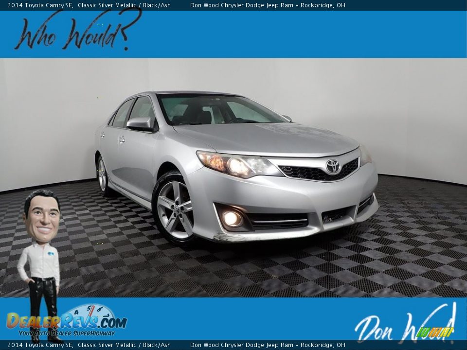 2014 Toyota Camry SE Classic Silver Metallic / Black/Ash Photo #1