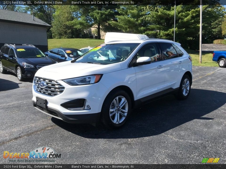 2020 Ford Edge SEL Oxford White / Dune Photo #2