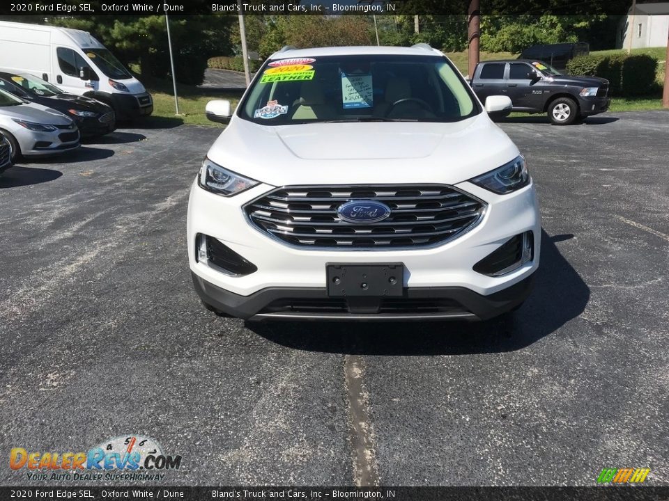 2020 Ford Edge SEL Oxford White / Dune Photo #3