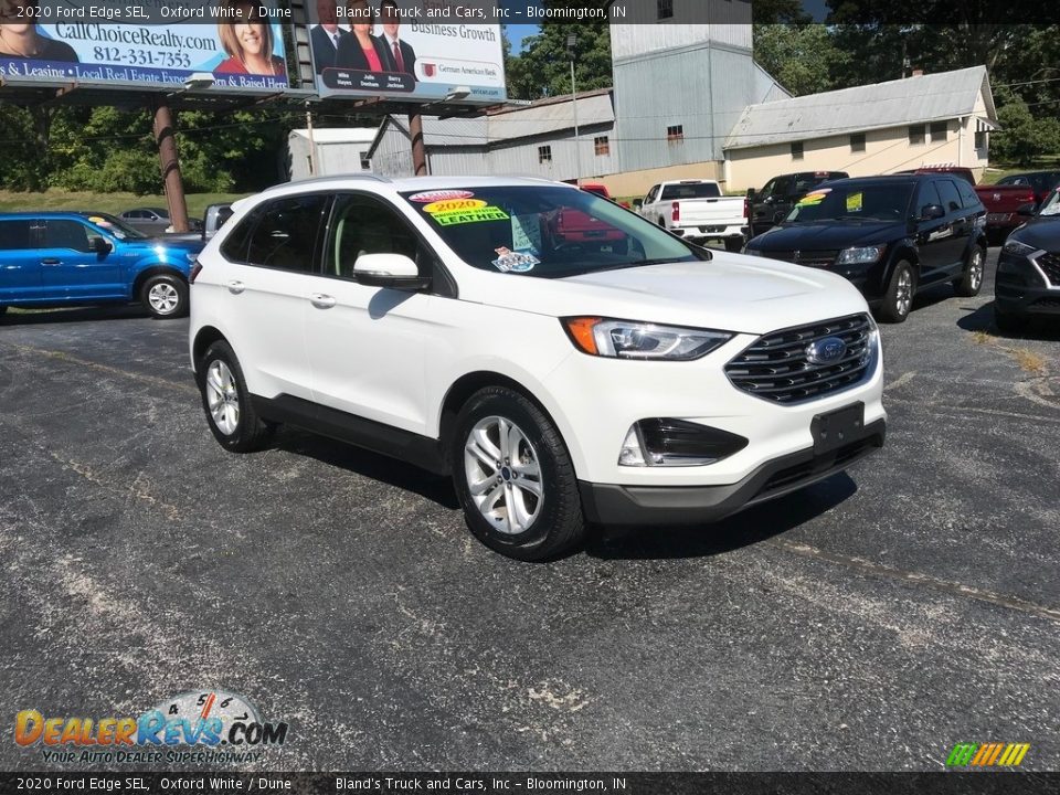 2020 Ford Edge SEL Oxford White / Dune Photo #4