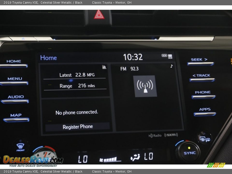 2019 Toyota Camry XSE Celestial Silver Metallic / Black Photo #10