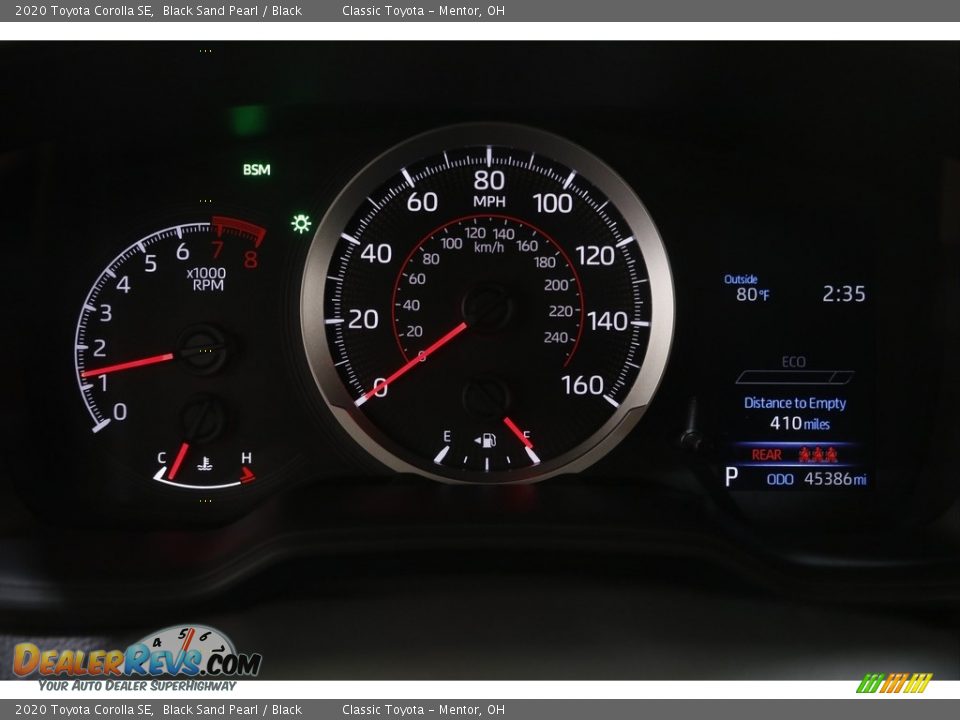 2020 Toyota Corolla SE Black Sand Pearl / Black Photo #8