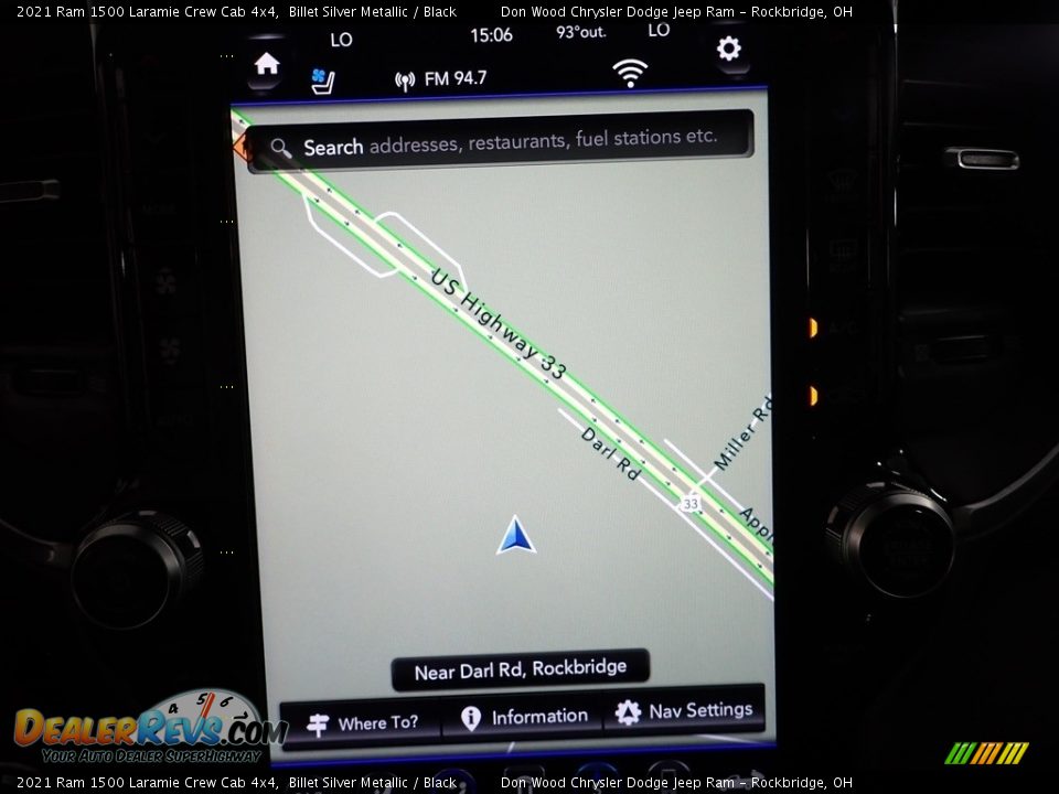 2021 Ram 1500 Laramie Crew Cab 4x4 Billet Silver Metallic / Black Photo #6