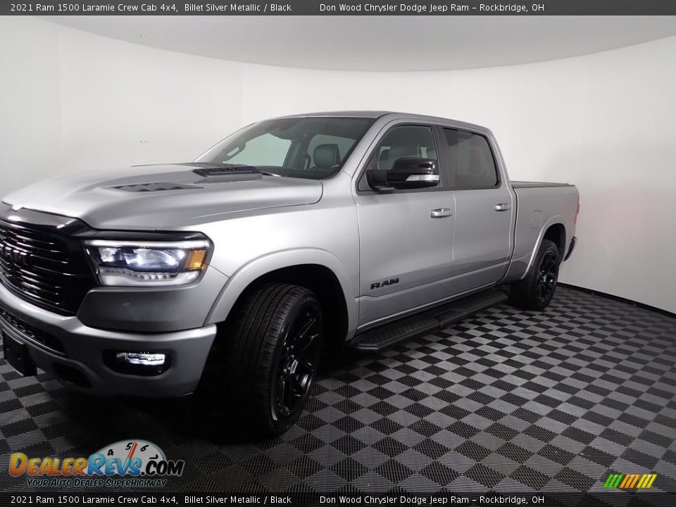 2021 Ram 1500 Laramie Crew Cab 4x4 Billet Silver Metallic / Black Photo #7
