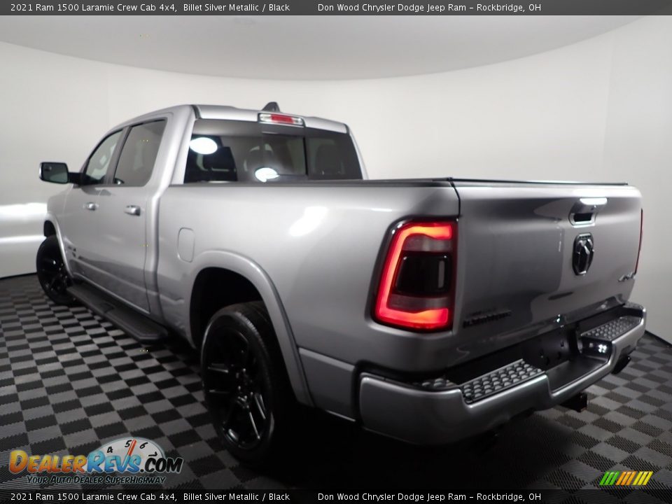 2021 Ram 1500 Laramie Crew Cab 4x4 Billet Silver Metallic / Black Photo #8