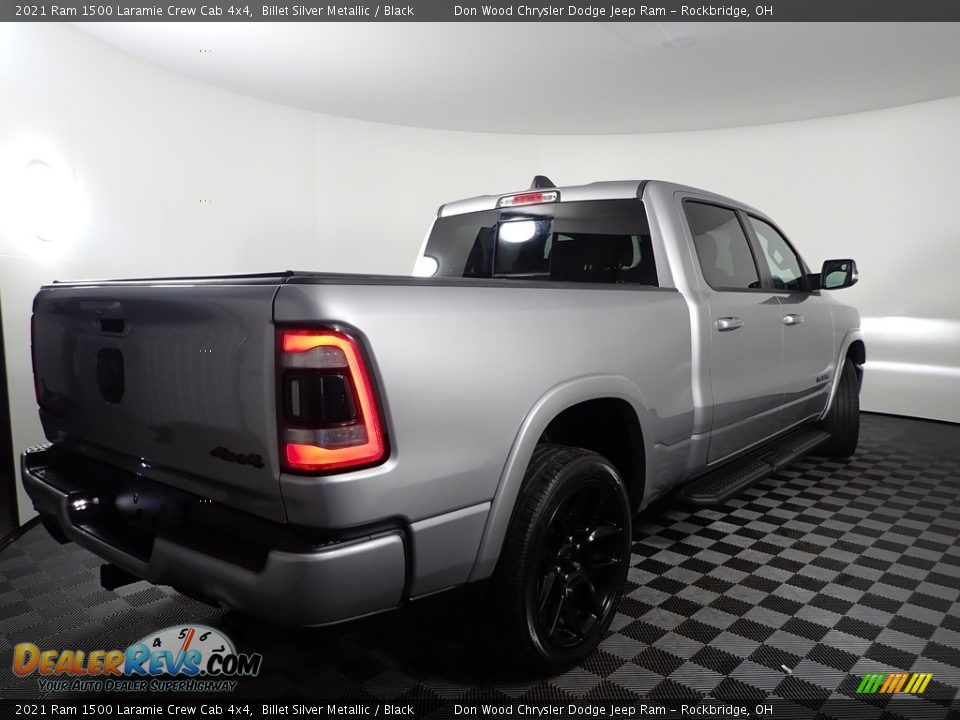 2021 Ram 1500 Laramie Crew Cab 4x4 Billet Silver Metallic / Black Photo #11