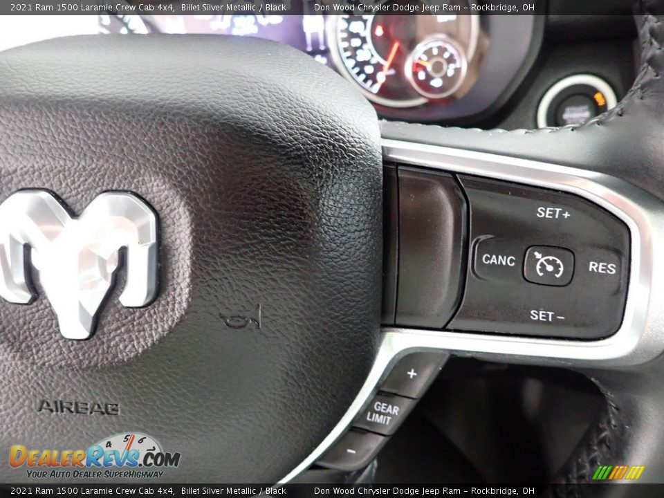 2021 Ram 1500 Laramie Crew Cab 4x4 Billet Silver Metallic / Black Photo #18