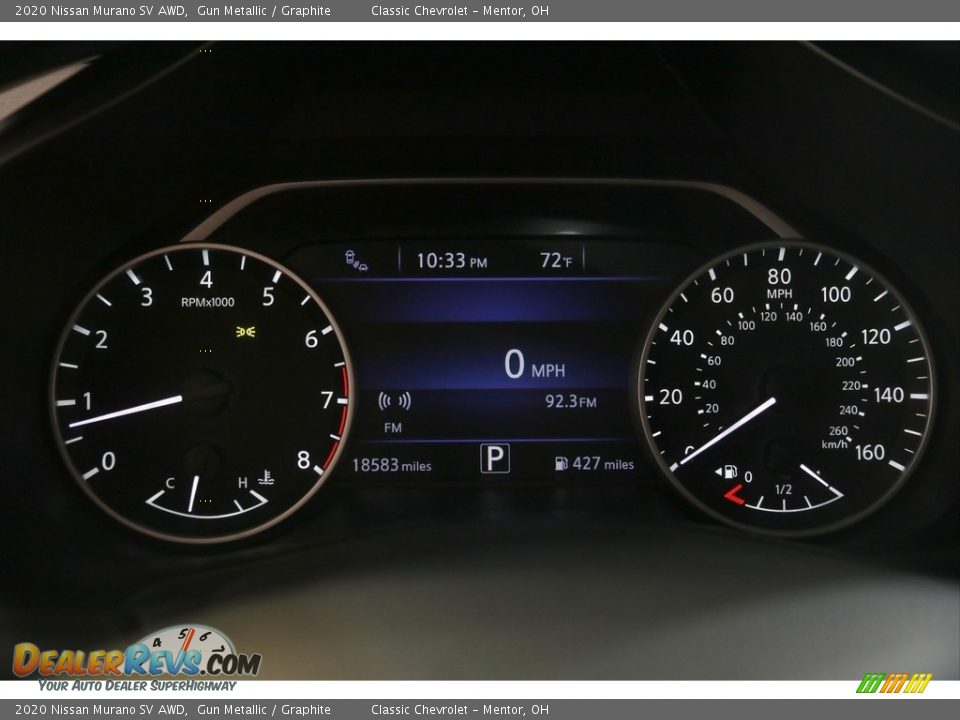 2020 Nissan Murano SV AWD Gauges Photo #8