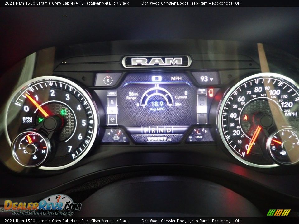 2021 Ram 1500 Laramie Crew Cab 4x4 Billet Silver Metallic / Black Photo #19