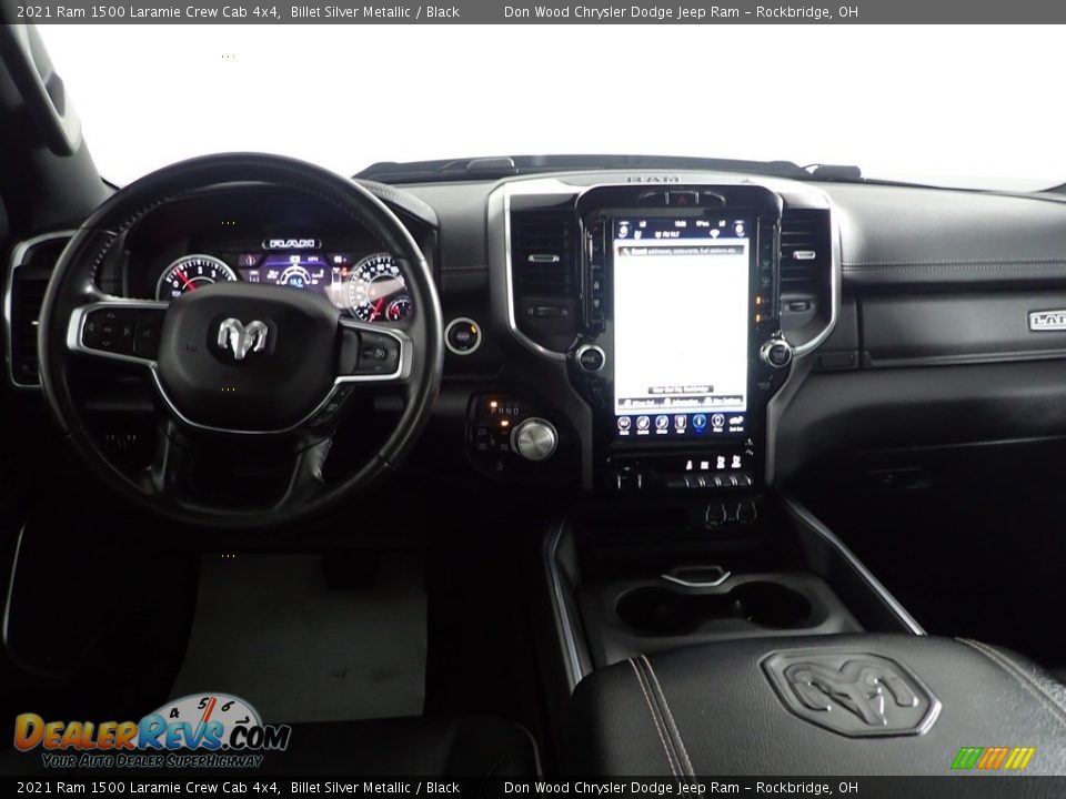 2021 Ram 1500 Laramie Crew Cab 4x4 Billet Silver Metallic / Black Photo #26