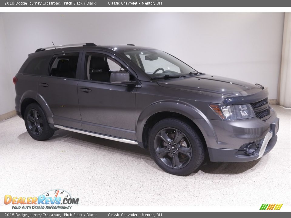 2018 Dodge Journey Crossroad Pitch Black / Black Photo #1