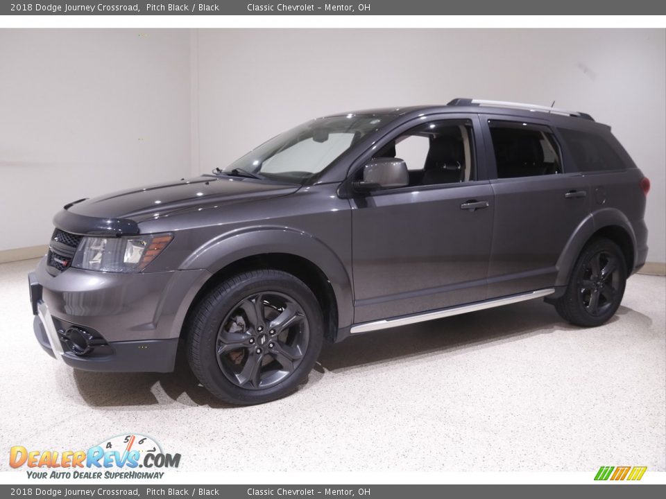 2018 Dodge Journey Crossroad Pitch Black / Black Photo #3