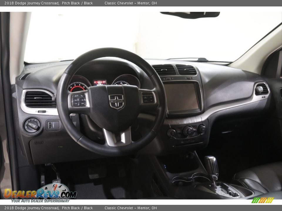 2018 Dodge Journey Crossroad Pitch Black / Black Photo #6