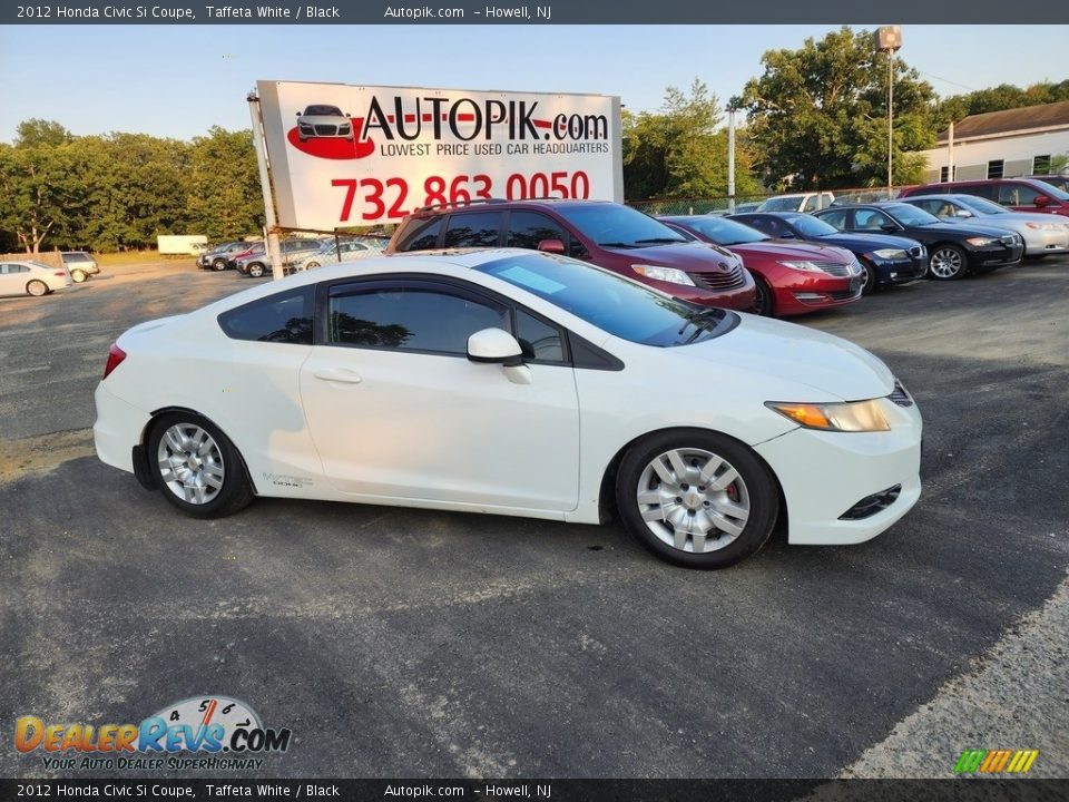 2012 Honda Civic Si Coupe Taffeta White / Black Photo #2