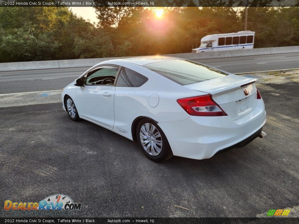 2012 Honda Civic Si Coupe Taffeta White / Black Photo #6