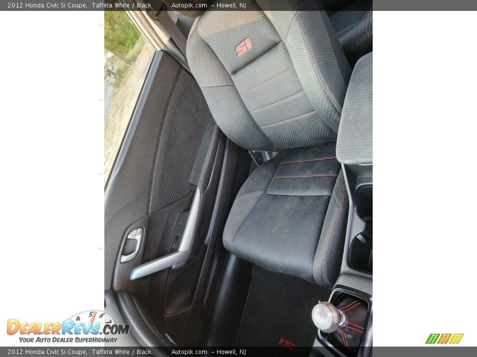 2012 Honda Civic Si Coupe Taffeta White / Black Photo #14