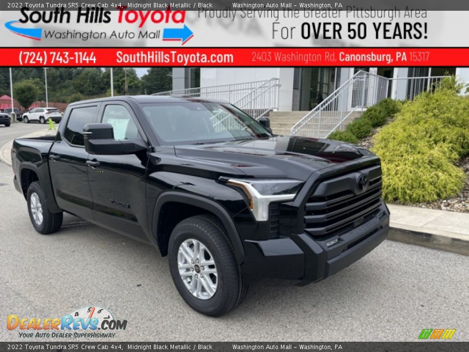 2022 Toyota Tundra SR5 Crew Cab 4x4 Midnight Black Metallic / Black Photo #1