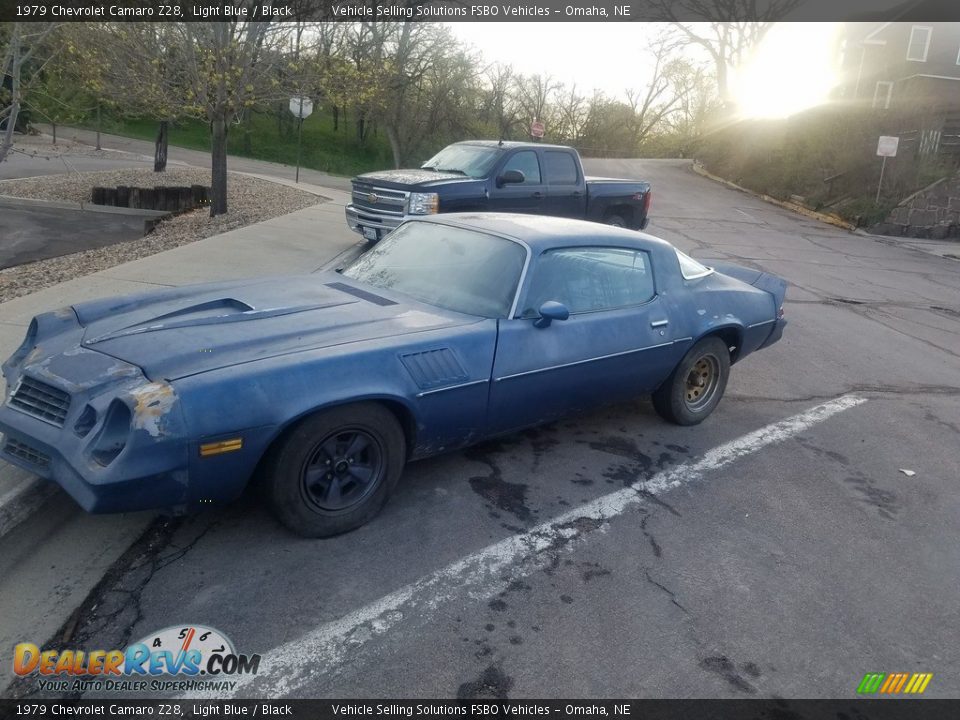 1979 Chevrolet Camaro Z28 Light Blue / Black Photo #3