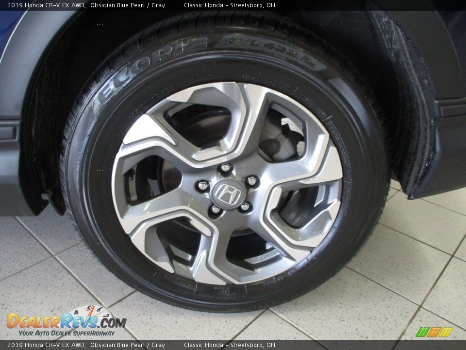 2019 Honda CR-V EX AWD Obsidian Blue Pearl / Gray Photo #11