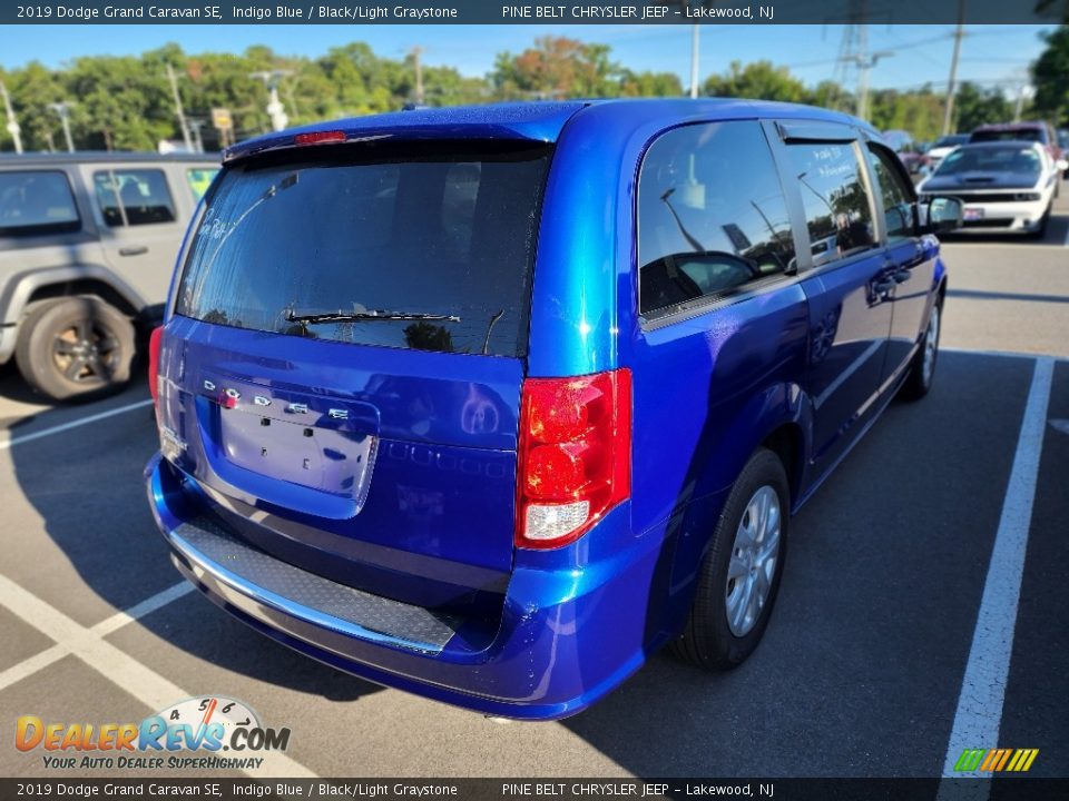 2019 Dodge Grand Caravan SE Indigo Blue / Black/Light Graystone Photo #6