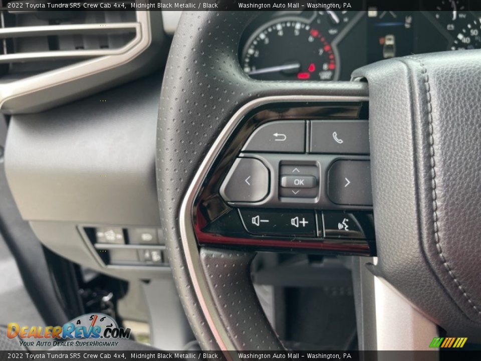 2022 Toyota Tundra SR5 Crew Cab 4x4 Steering Wheel Photo #13
