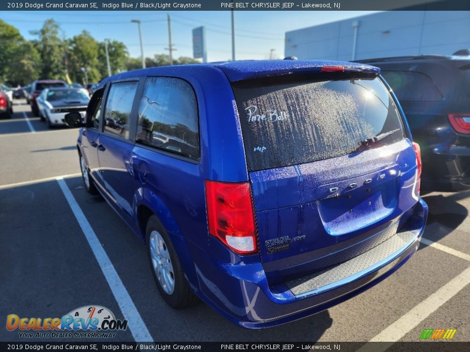 2019 Dodge Grand Caravan SE Indigo Blue / Black/Light Graystone Photo #7