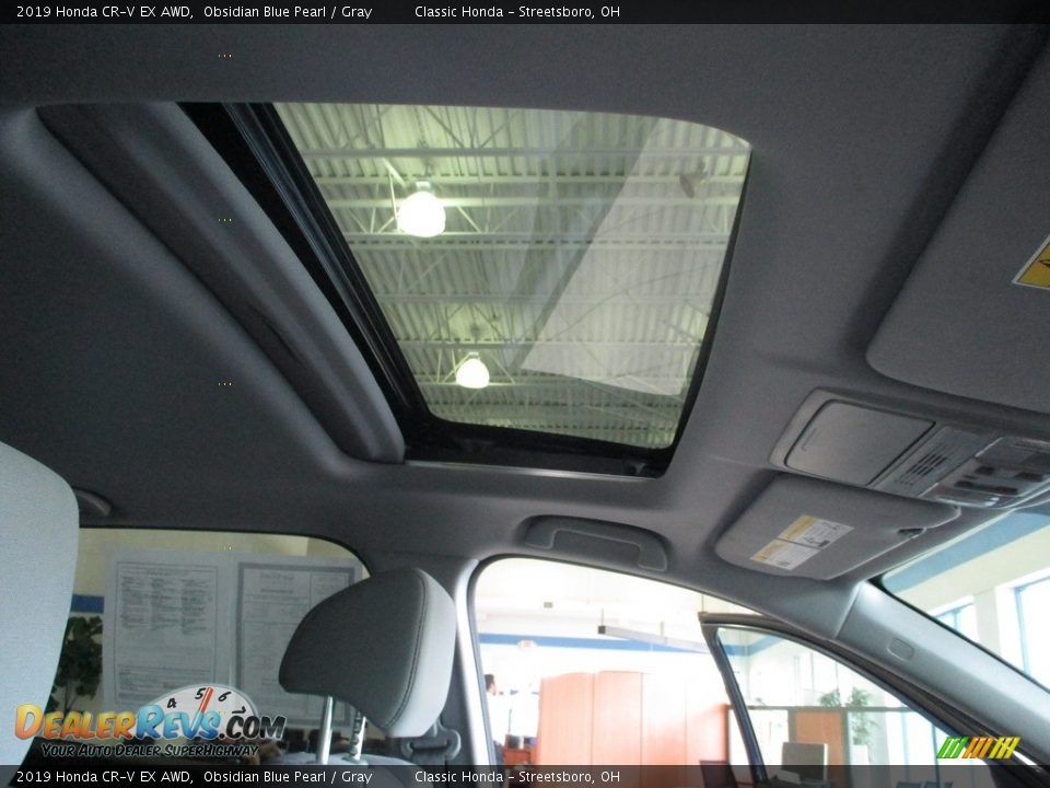 2019 Honda CR-V EX AWD Obsidian Blue Pearl / Gray Photo #17