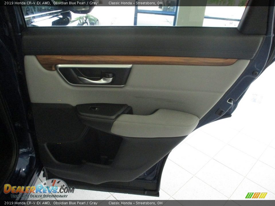2019 Honda CR-V EX AWD Obsidian Blue Pearl / Gray Photo #18