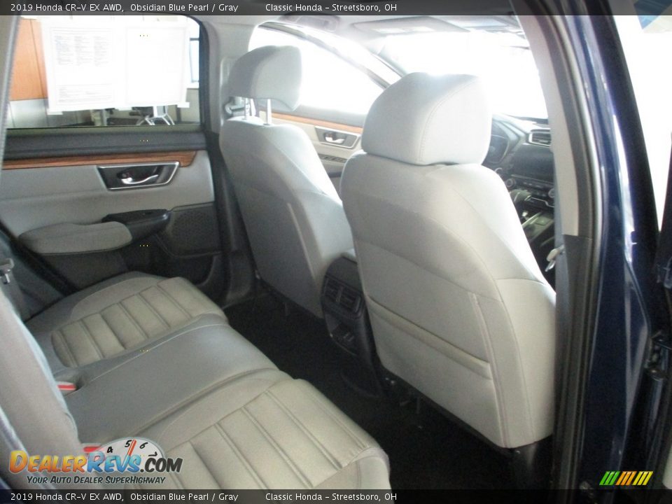 2019 Honda CR-V EX AWD Obsidian Blue Pearl / Gray Photo #19