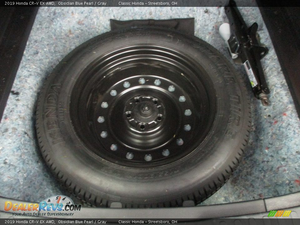 2019 Honda CR-V EX AWD Obsidian Blue Pearl / Gray Photo #22