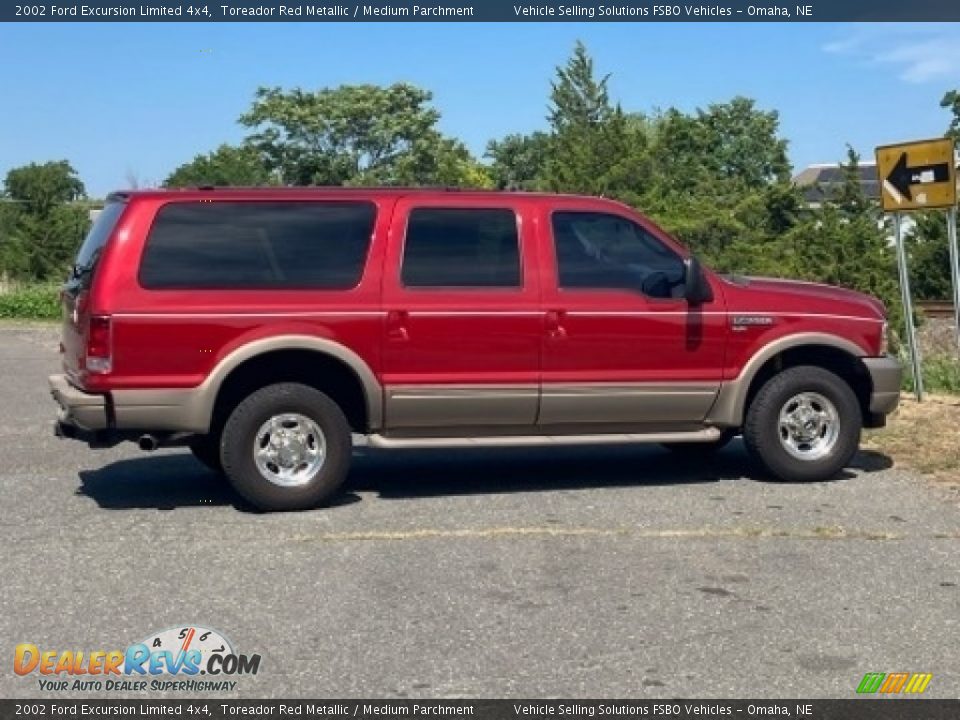 Toreador Red Metallic 2002 Ford Excursion Limited 4x4 Photo #1