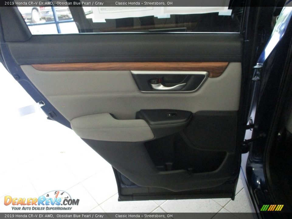 2019 Honda CR-V EX AWD Obsidian Blue Pearl / Gray Photo #23