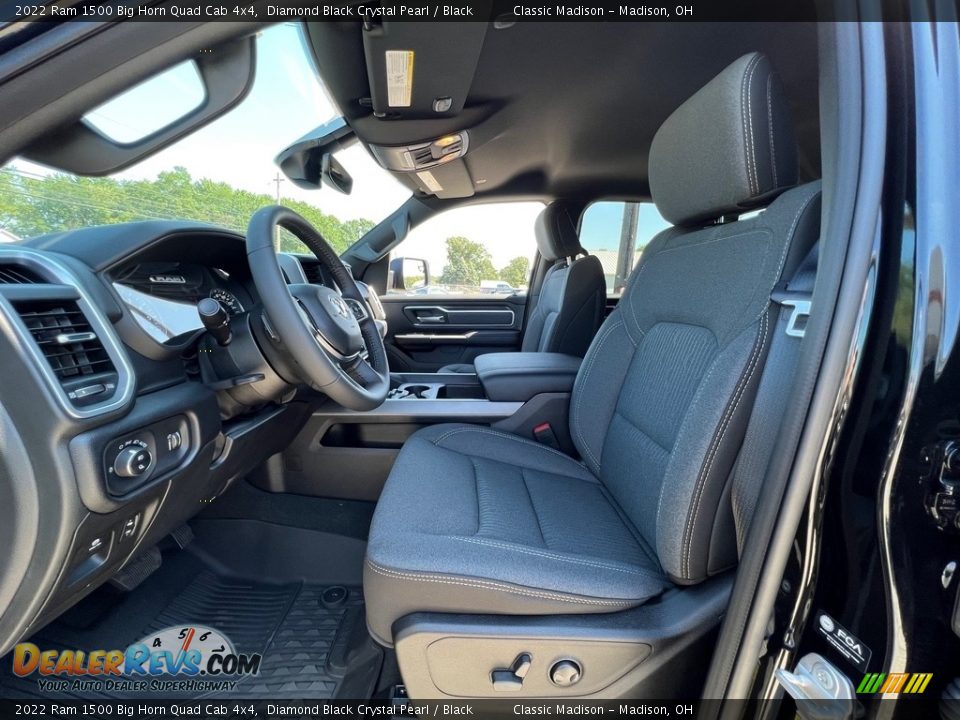 2022 Ram 1500 Big Horn Quad Cab 4x4 Diamond Black Crystal Pearl / Black Photo #2