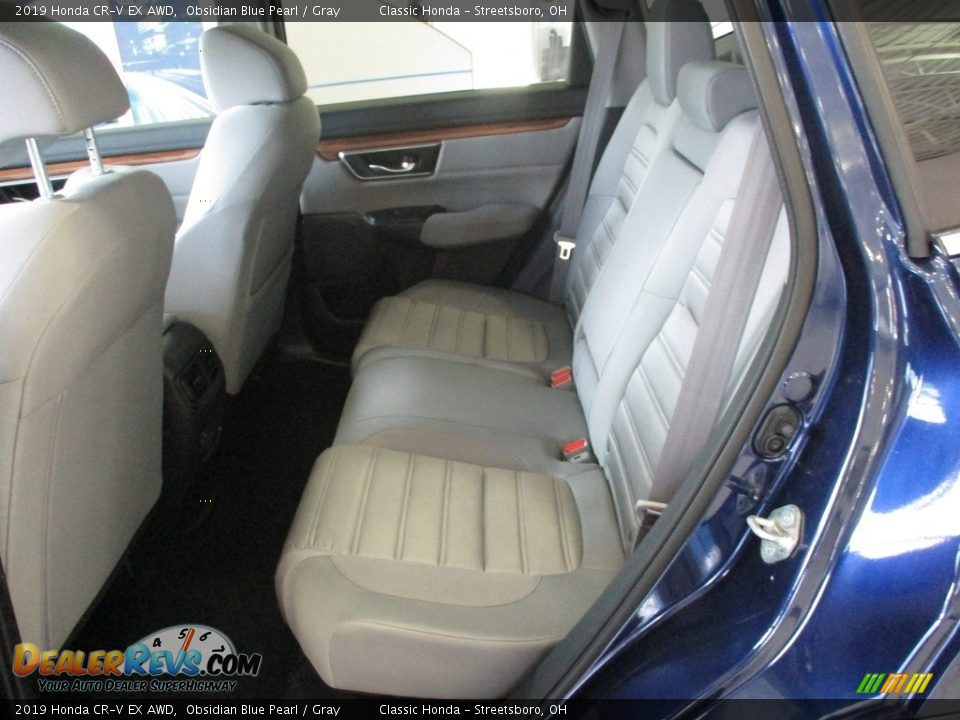 2019 Honda CR-V EX AWD Obsidian Blue Pearl / Gray Photo #25