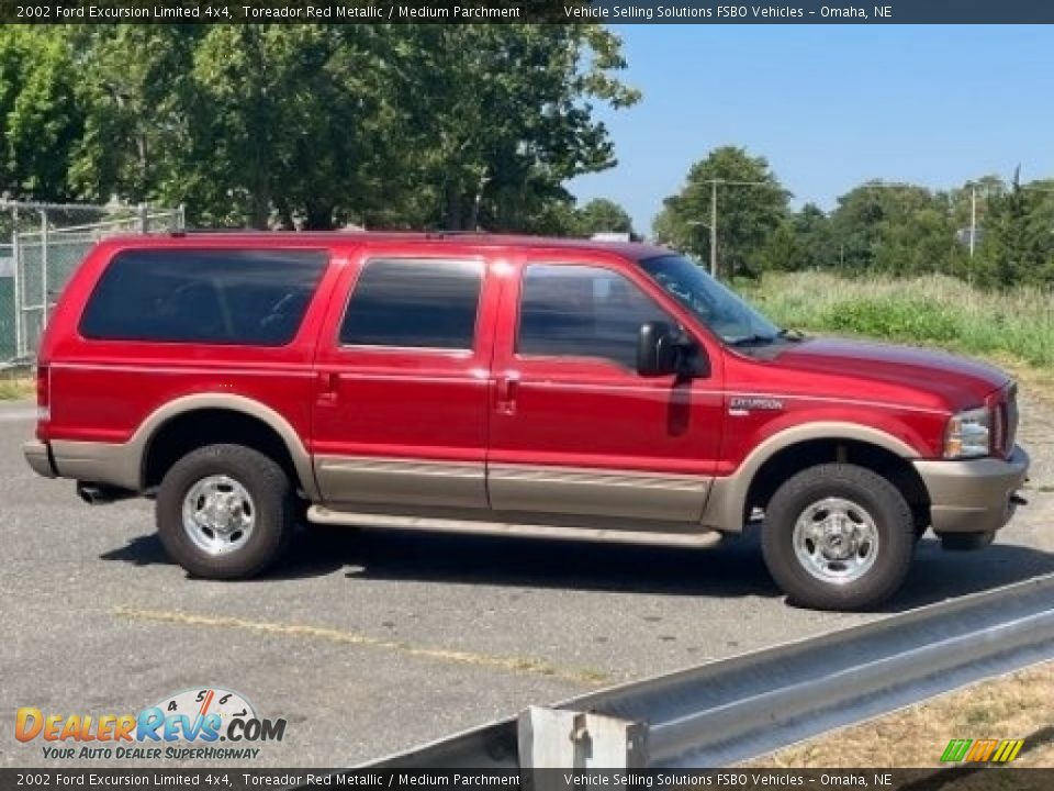 Toreador Red Metallic 2002 Ford Excursion Limited 4x4 Photo #7