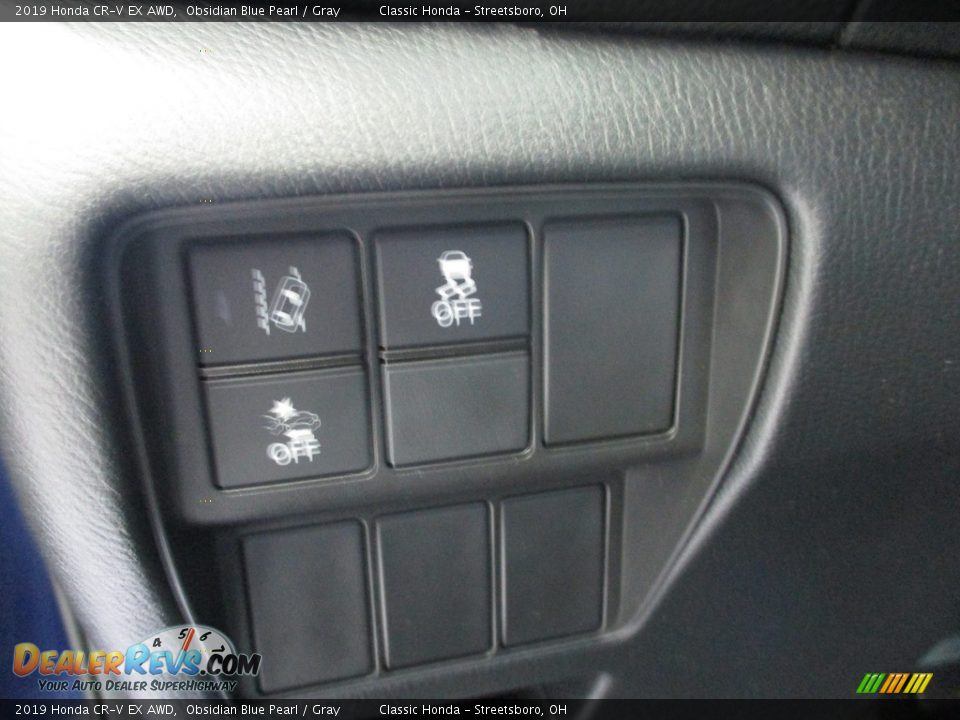 2019 Honda CR-V EX AWD Obsidian Blue Pearl / Gray Photo #29