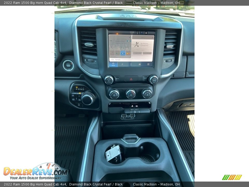2022 Ram 1500 Big Horn Quad Cab 4x4 Diamond Black Crystal Pearl / Black Photo #6