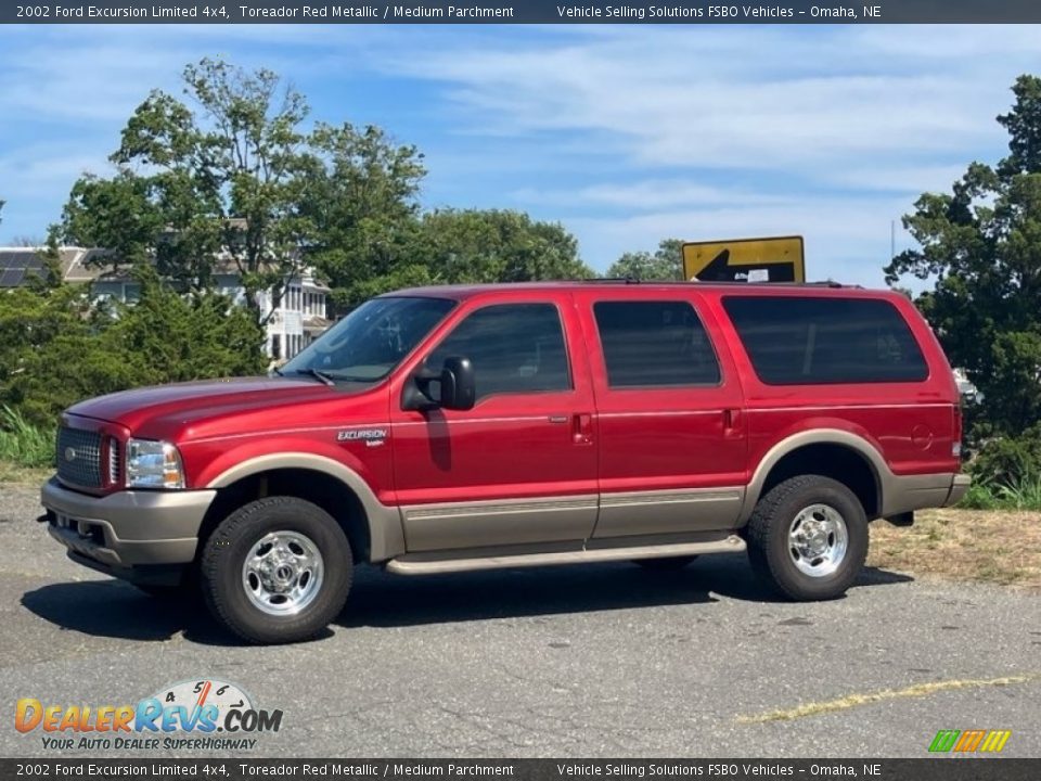 Toreador Red Metallic 2002 Ford Excursion Limited 4x4 Photo #8