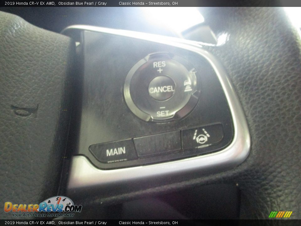 2019 Honda CR-V EX AWD Obsidian Blue Pearl / Gray Photo #32