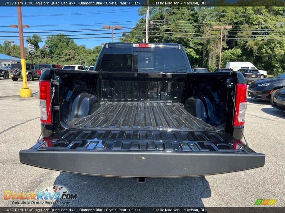 2022 Ram 1500 Big Horn Quad Cab 4x4 Diamond Black Crystal Pearl / Black Photo #11