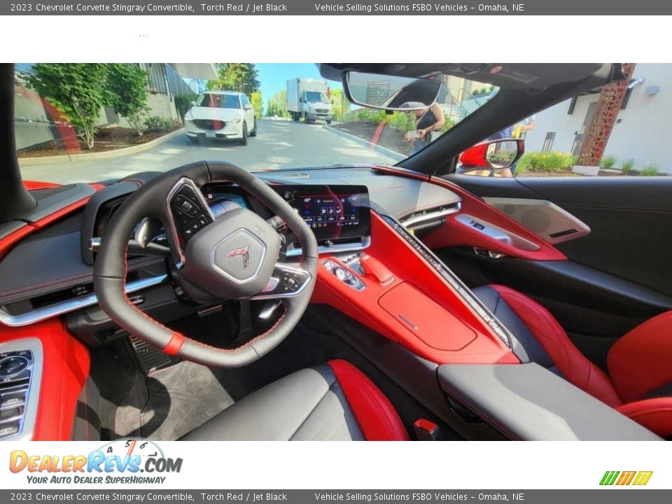 Jet Black Interior - 2023 Chevrolet Corvette Stingray Convertible Photo #2