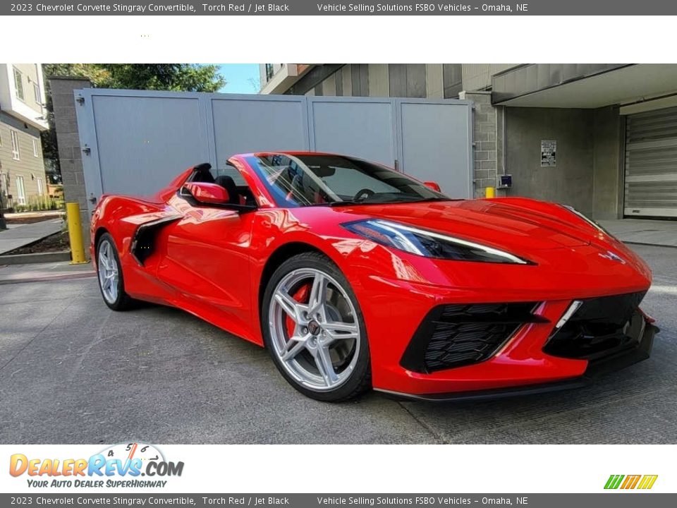 Front 3/4 View of 2023 Chevrolet Corvette Stingray Convertible Photo #6