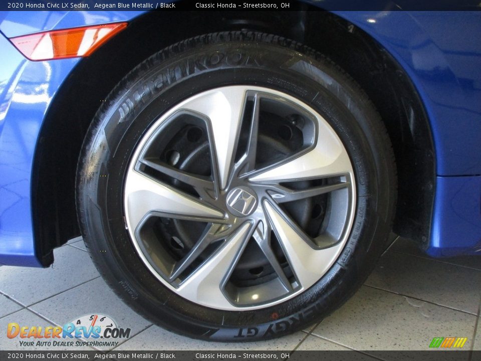 2020 Honda Civic LX Sedan Aegean Blue Metallic / Black Photo #12