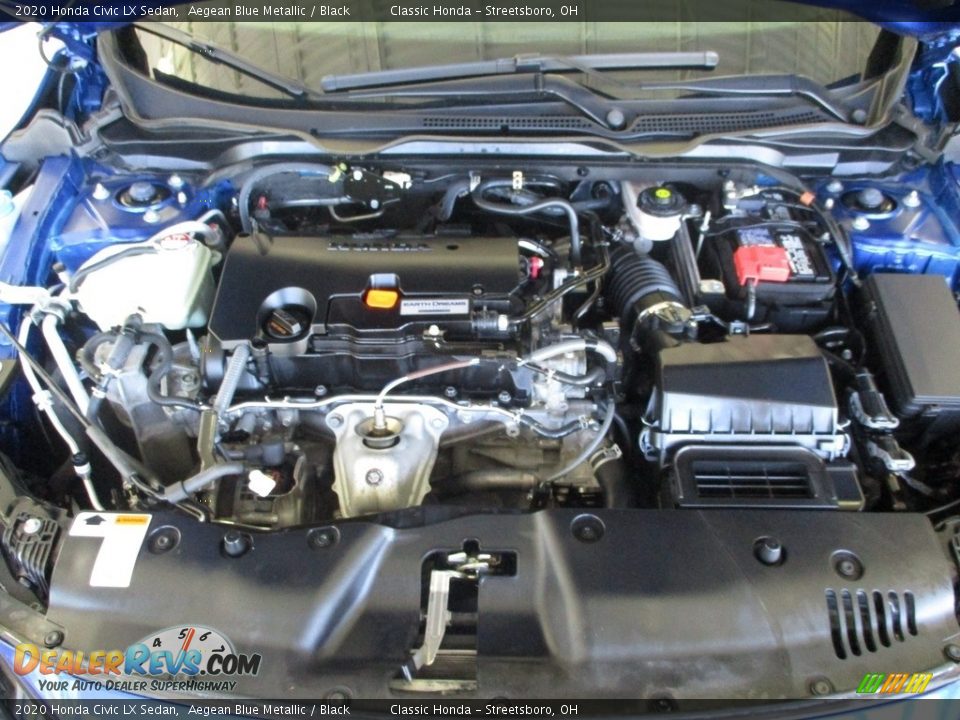 2020 Honda Civic LX Sedan Aegean Blue Metallic / Black Photo #15