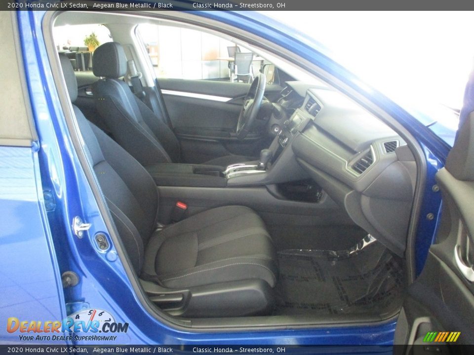 2020 Honda Civic LX Sedan Aegean Blue Metallic / Black Photo #17