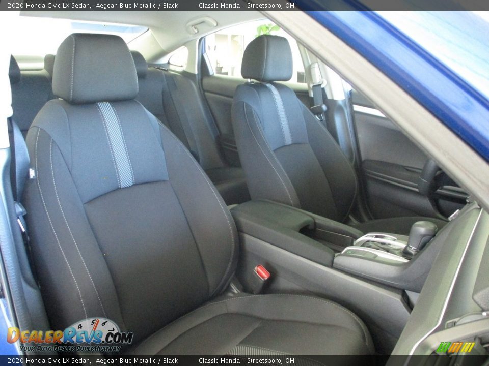 2020 Honda Civic LX Sedan Aegean Blue Metallic / Black Photo #18