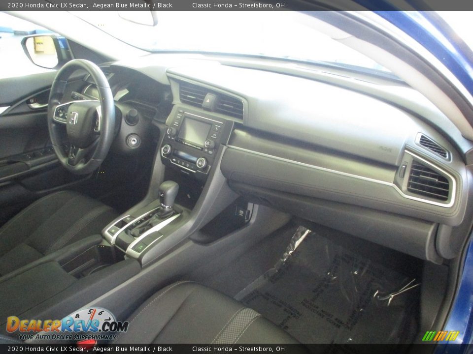 2020 Honda Civic LX Sedan Aegean Blue Metallic / Black Photo #19